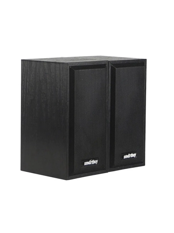 Акустическая система 2.0 SmartBuy ONE, дерево, 6 Вт, питание от USB, черная (SBA-101)/20