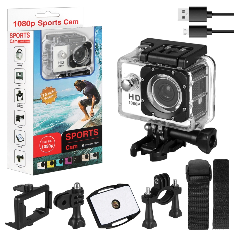 Экшен камера D600 белая Экшен камера D600 белая