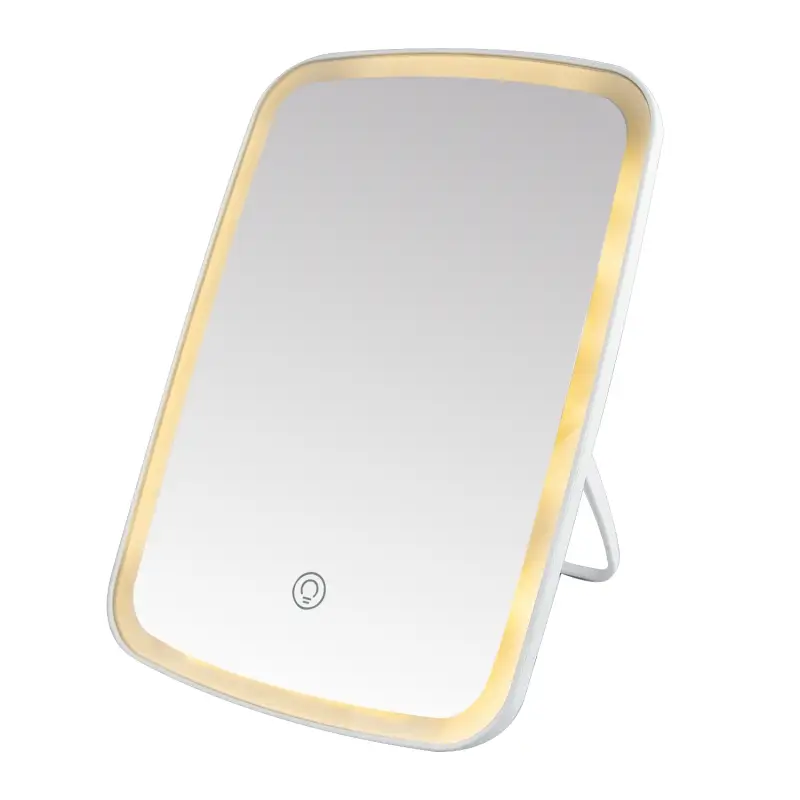 Настольное зеркало для макияжа с подсветкой ML-07 ISA белое Настольное зеркало для макияжа с подсветкой ML-07 ISA белое