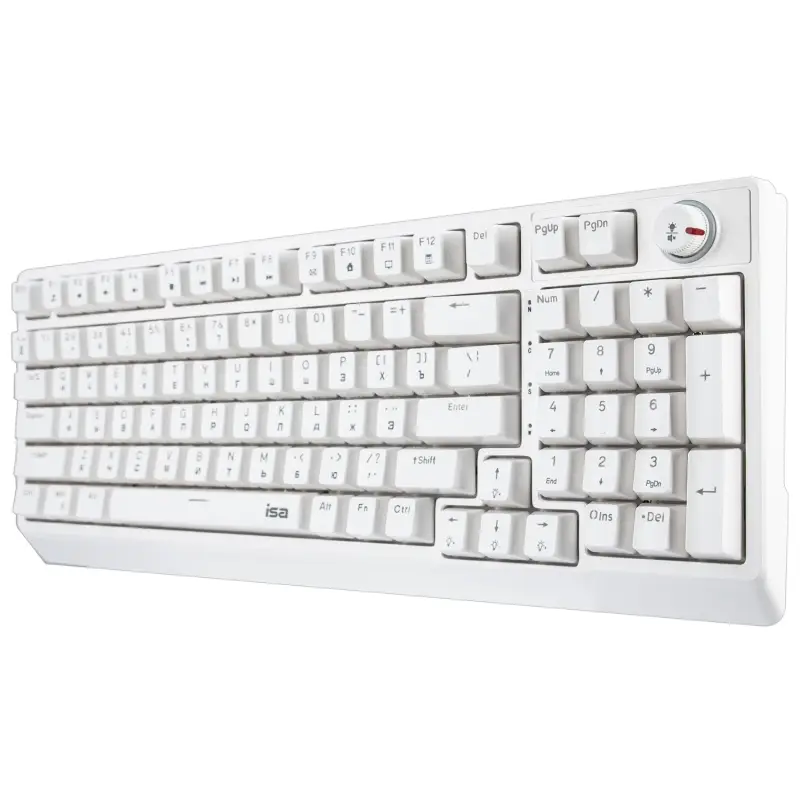 Механическая игровая клавиатура с RGB подсветкой ISA KB-08 белая Механическая игровая клавиатура с RGB подсветкой ISA KB-08 белая