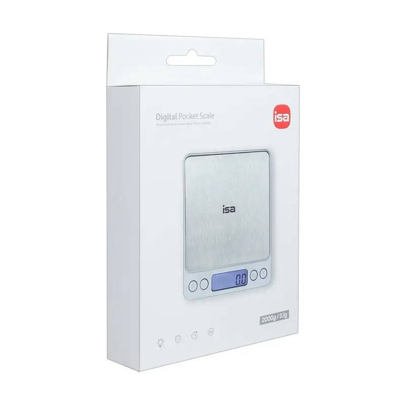 Электронные кухонные весы SP-01 Серебро ISA