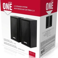 Акустическая система 2.0 SmartBuy ONE, дерево, 6 Вт, питание от USB, черная (SBA-101)/20