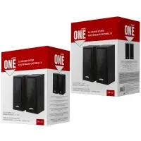 Акустическая система 2.0 SmartBuy ONE, дерево, 6 Вт, питание от USB, черная (SBA-101)/20