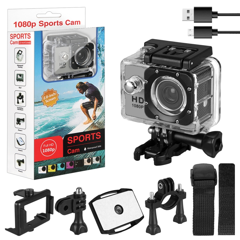 Экшен камера D600 серая Экшен камера D600 серая