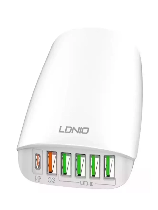 Переходник СЗУ на 5 USB + Type-C 65 WA6573C LDNIO Переходник СЗУ на 5 USB + Type-C 65 WA6573C LDNIO