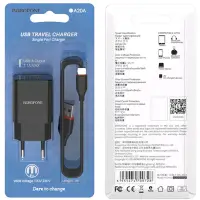 СЗУ BA20A USB на Type-C 2.1A Borofone (EU) черный