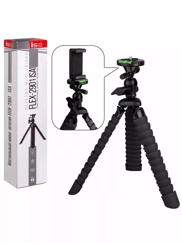 Мини-штатив FLEX-2901 Black ISA Мини-штатив FLEX-2901 Black ISA