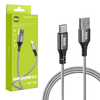 Кабель BX-4 USB на Type-C 1m 2A ISA серый
