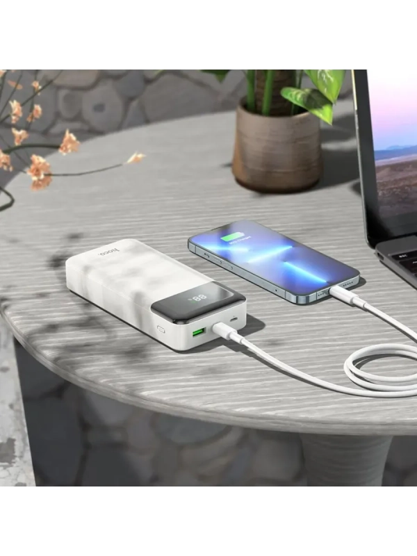 Внешний аккумулятор J102A 20000 mAh PD20W HOCO белый Внешний аккумулятор J102A 20000 mAh PD20W HOCO белый