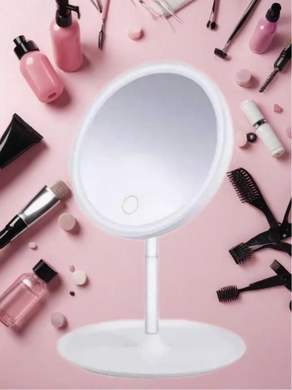Настольное зеркало для макияжа с подсветкой MIRRORLIGHT- А1 белое Настольное зеркало для макияжа с подсветкой MIRRORLIGHT- А1 белое