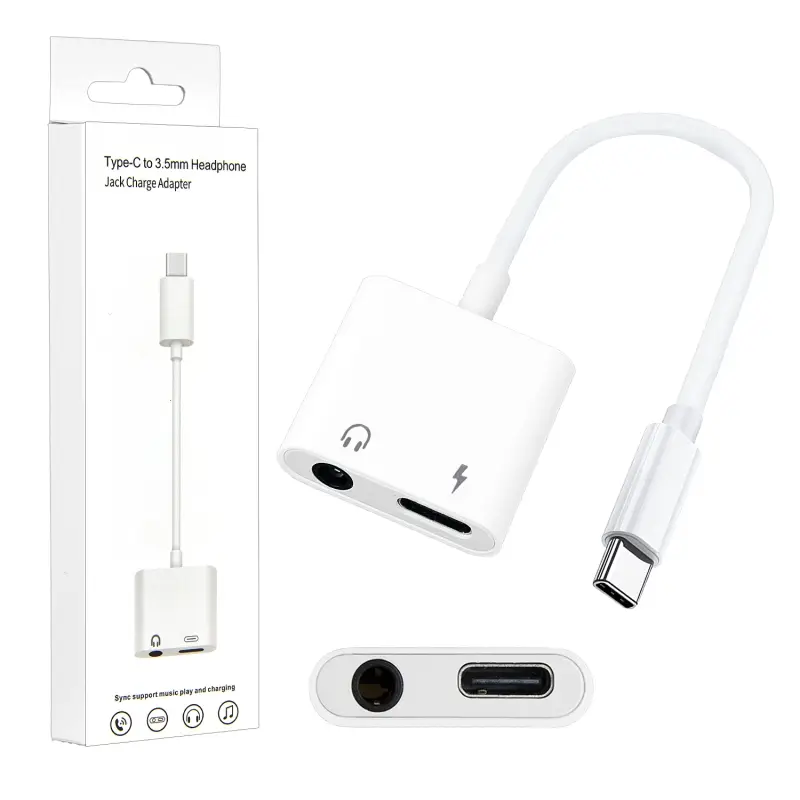 Переходник Type-C на 3.5mm+Type-C Переходник Type-C на 3.5mm+Type-C