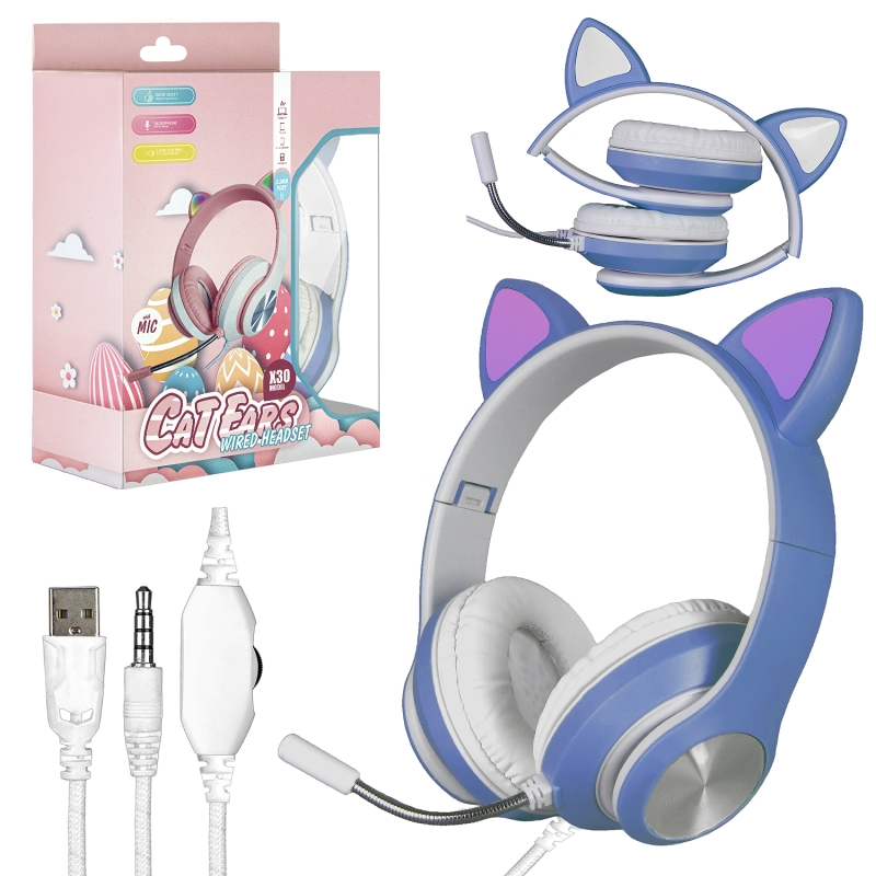 Наушники игровые X30 синие Наушники игровые X30 синие