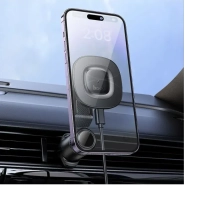 Автодержатель с беспроводной зарядкой HW30 HOCO черный