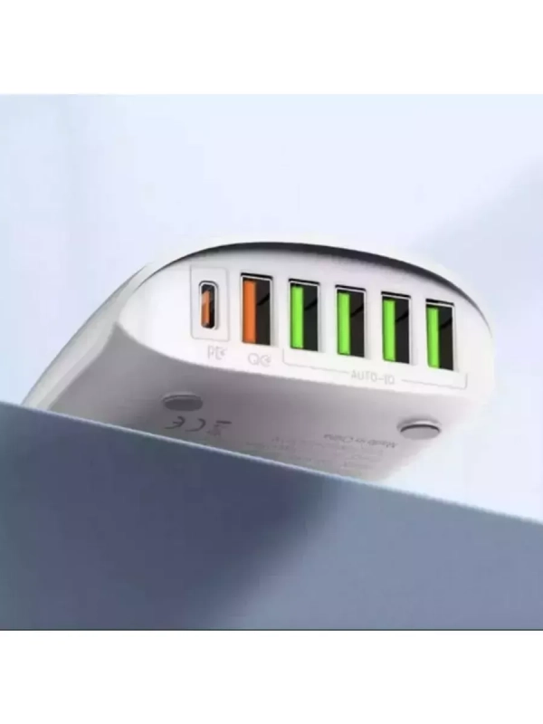 Переходник СЗУ на 5 USB + Type-C 65 WA6573C LDNIO Переходник СЗУ на 5 USB + Type-C 65 WA6573C LDNIO