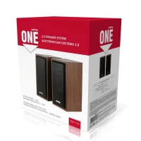Акустическая система 2.0 SmartBuy ONE, дерево, 6 Вт, питание от USB, коричневая (SBA-102)/20