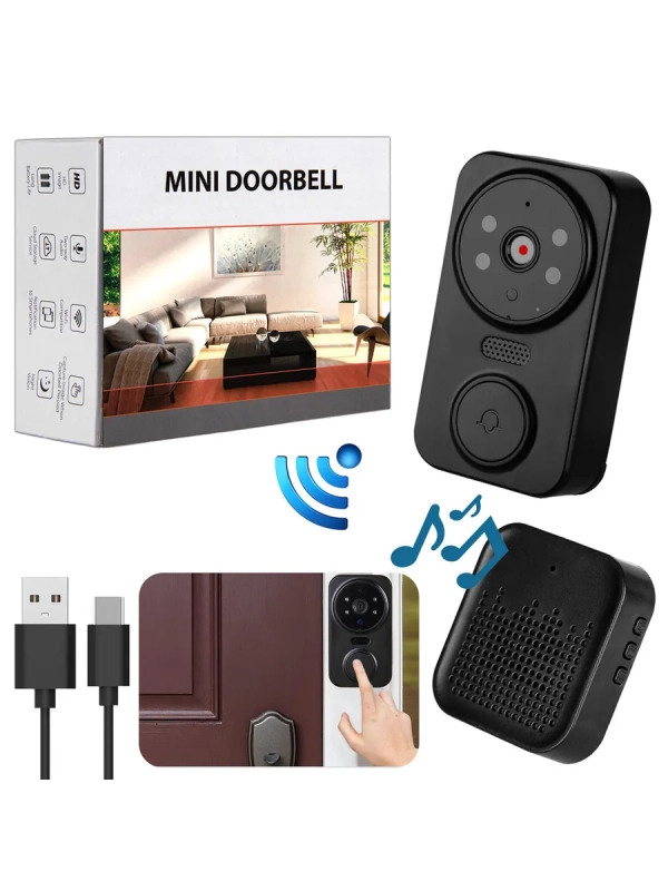 Беспроводной дверной звонок с камерой и микрофоном M8 Беспроводной дверной звонок с камерой и микрофоном M8