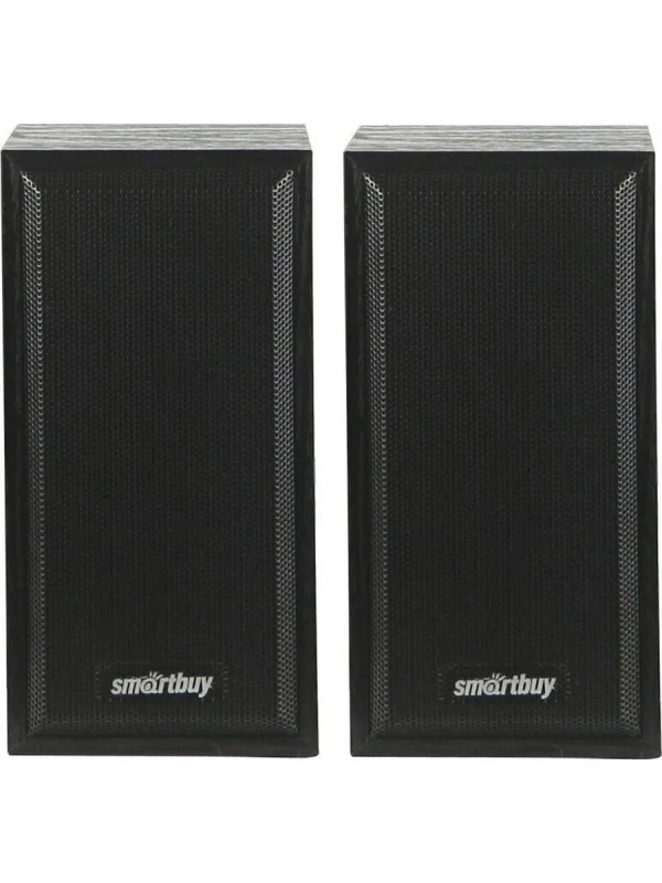 Акустическая система 2.0 SmartBuy ONE, дерево, 6 Вт, питание от USB, черная (SBA-101)/20