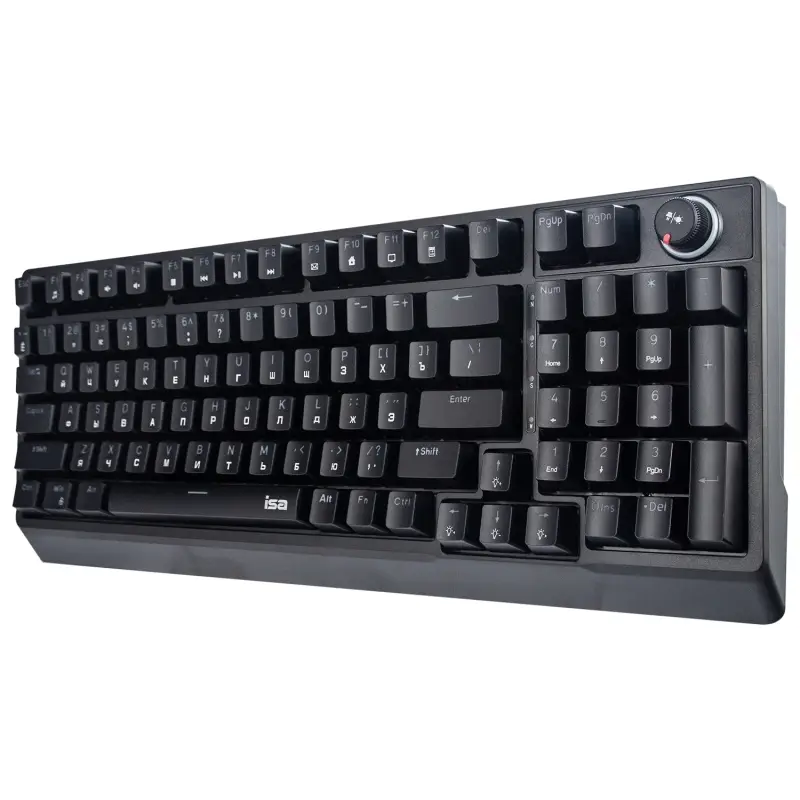 Механическая игровая клавиатура с RGB подсветкой ISA KB-08 черная Механическая игровая клавиатура с RGB подсветкой ISA KB-08 черная