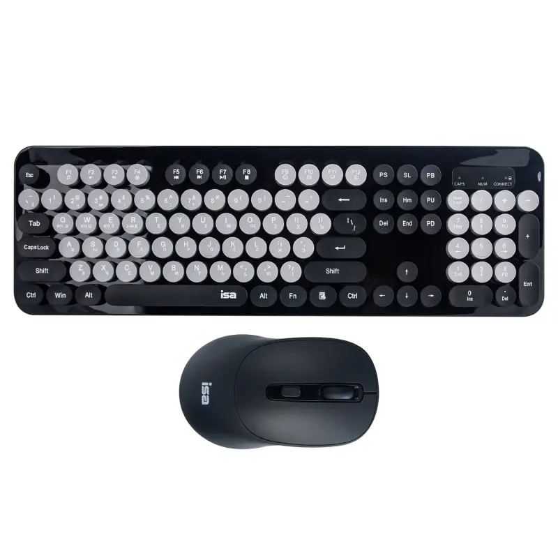 Комплект беспроводная клавиатура + мышь ISA KB-09 черная Комплект беспроводная клавиатура + мышь ISA KB-09 черная