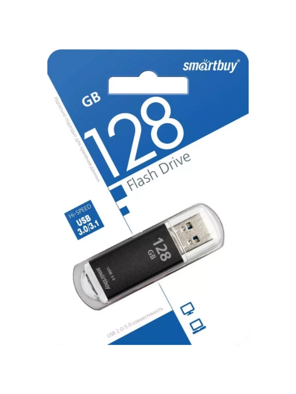 USB накопитель 128 GB Smart Buy V-Cut Black USB 3.0 USB накопитель 128 GB Smart Buy V-Cut Black USB 3.0