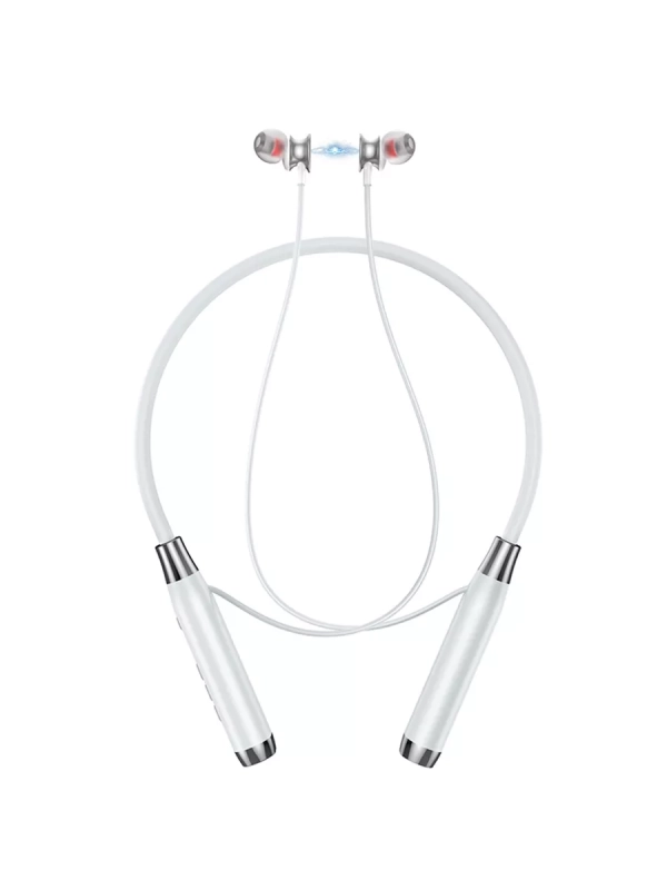 Наушники ES62 Bluetooth Sport Earphone HOCO светло-серые (с поддержкой карты Micro SD)