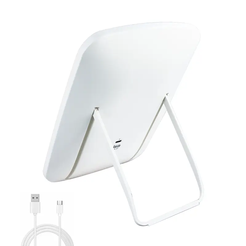 Настольное зеркало для макияжа с подсветкой ML-07 ISA белое Настольное зеркало для макияжа с подсветкой ML-07 ISA белое