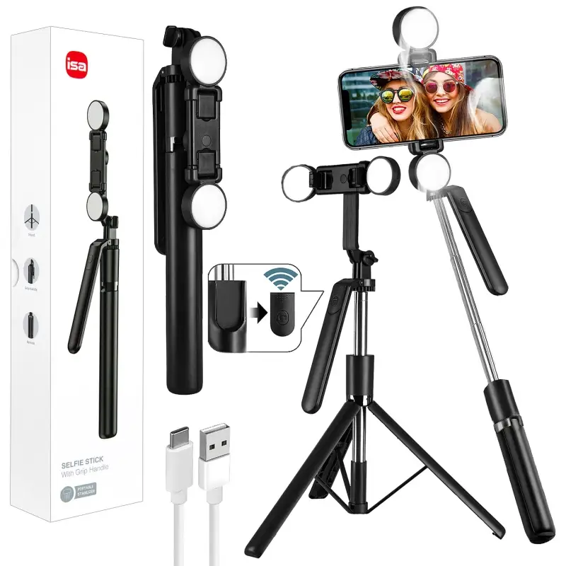 Монопод-трипод с блютуз пультом R16K 170см черный