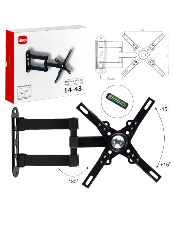 Кронштейн для TV 14"-43" CP102 ISA