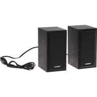 Акустическая система 2.0 SmartBuy ONE, дерево, 6 Вт, питание от USB, черная (SBA-101)/20