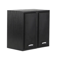 Акустическая система 2.0 SmartBuy ONE, дерево, 6 Вт, питание от USB, черная (SBA-101)/20