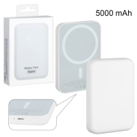 Беспроводное зарядное устройство Magsafe магнитное 5W 5000mA белый (No Logo)