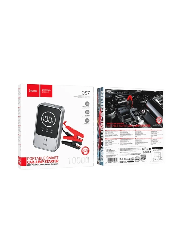 Пусковое устройство для авто 10000mAh/800A QS7 Hoco черный