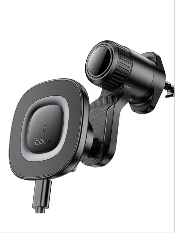 Автодержатель с беспроводной зарядкой HW30 HOCO черный