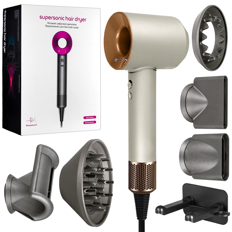 Набор фен Белый с золотом (6 в 1) 3 М Набор фен Белый с золотом (6 в 1) 3 М