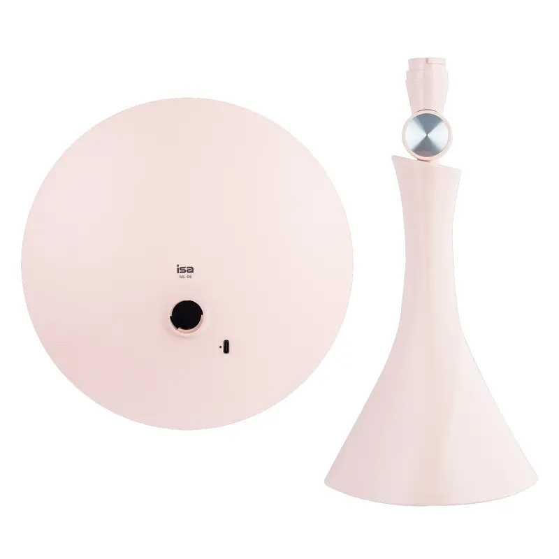 Настольное зеркало для макияжа с подсветкой ML-06 ISA розовое Настольное зеркало для макияжа с подсветкой ML-06 ISA розовое