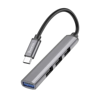 HUB HB26 на 4 USB HOCO серый