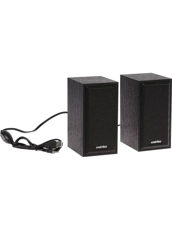 Акустическая система 2.0 SmartBuy ONE, дерево, 6 Вт, питание от USB, коричневая (SBA-102)/20