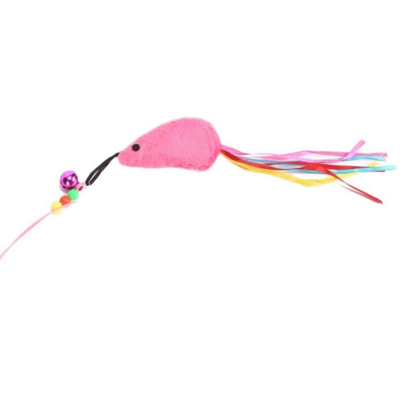 Удочка дразнилка для кошек (металлическая) с мышкой Удочка дразнилка для кошек (металлическая) с мышкой