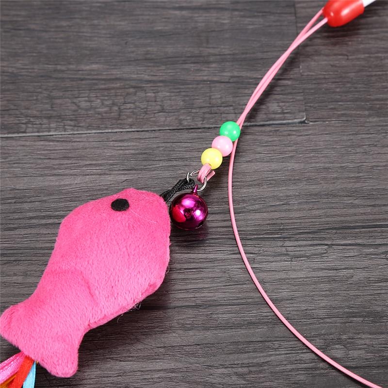 Удочка дразнилка для кошек (металлическая) с рыбкой Удочка дразнилка для кошек (металлическая) с рыбкой