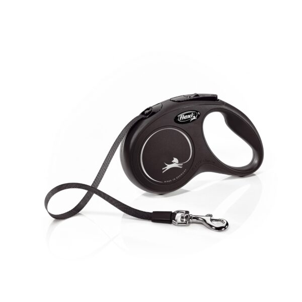 Поводок-рулетка Flexi Black Design cord XS 3m 12 kg black