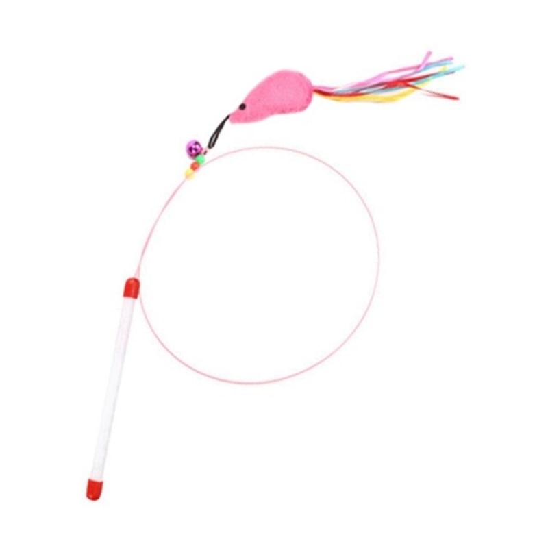 Удочка дразнилка для кошек (металлическая) с мышкой Удочка дразнилка для кошек (металлическая) с мышкой