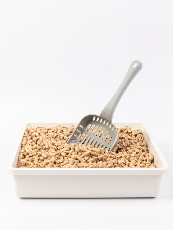 Совок для лотка серый