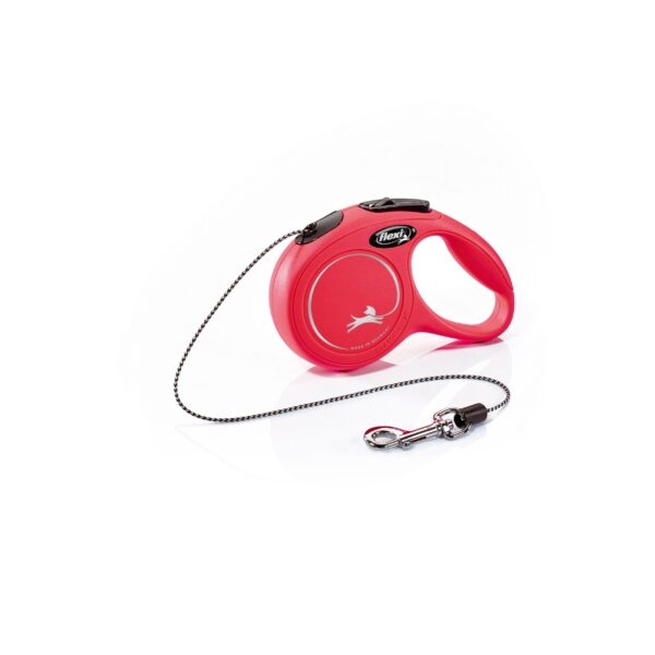 Поводок-рулетка Flexi Black Design cord M 5m 20 kg red