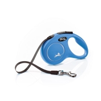 Поводок-рулетка Flexi Black Design cord S 5m 15 kg blue