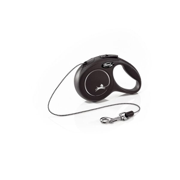 Поводок-рулетка Flexi Black Design cord XS 3m 8 kg black
