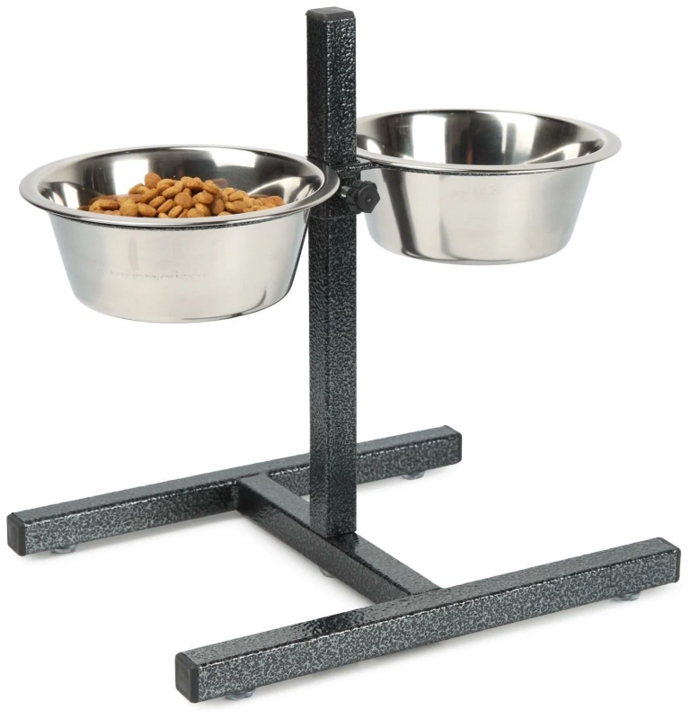 Миски конусные металлические для животных на подставке 2х1,5 л Миски конусные металлические для животных на подставке 2х1,5 л