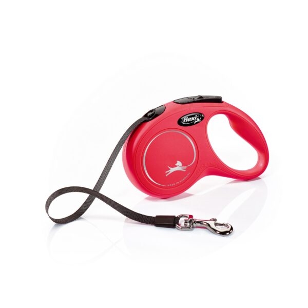Поводок-рулетка Flexi Black Design cord XS 3m 12 kg red
