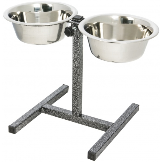 Миски конусные металлические для животных на подставке 2х2,3 л Миски конусные металлические для животных на подставке 2х2,3 л