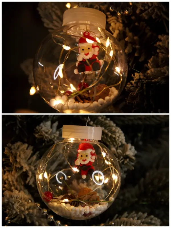 Новогодняя гирлянда с шариками  Новогодняя гирлянда с шариками "Дед Мороз"