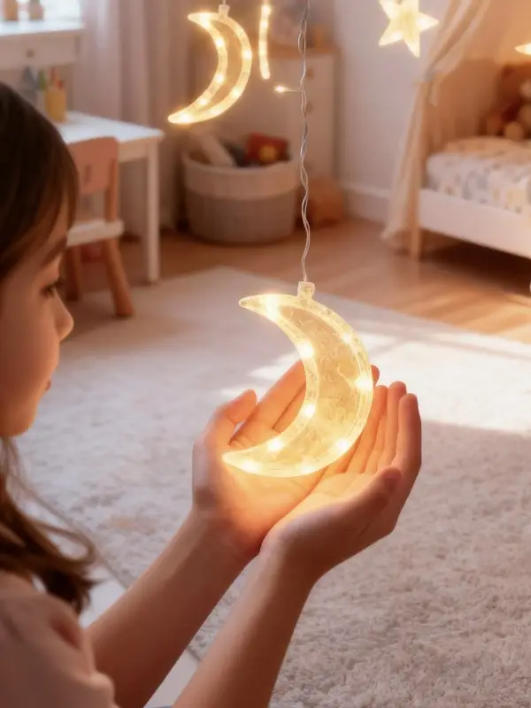 Светодиодная гирлянда  Светодиодная гирлянда "Луна-Звезды"